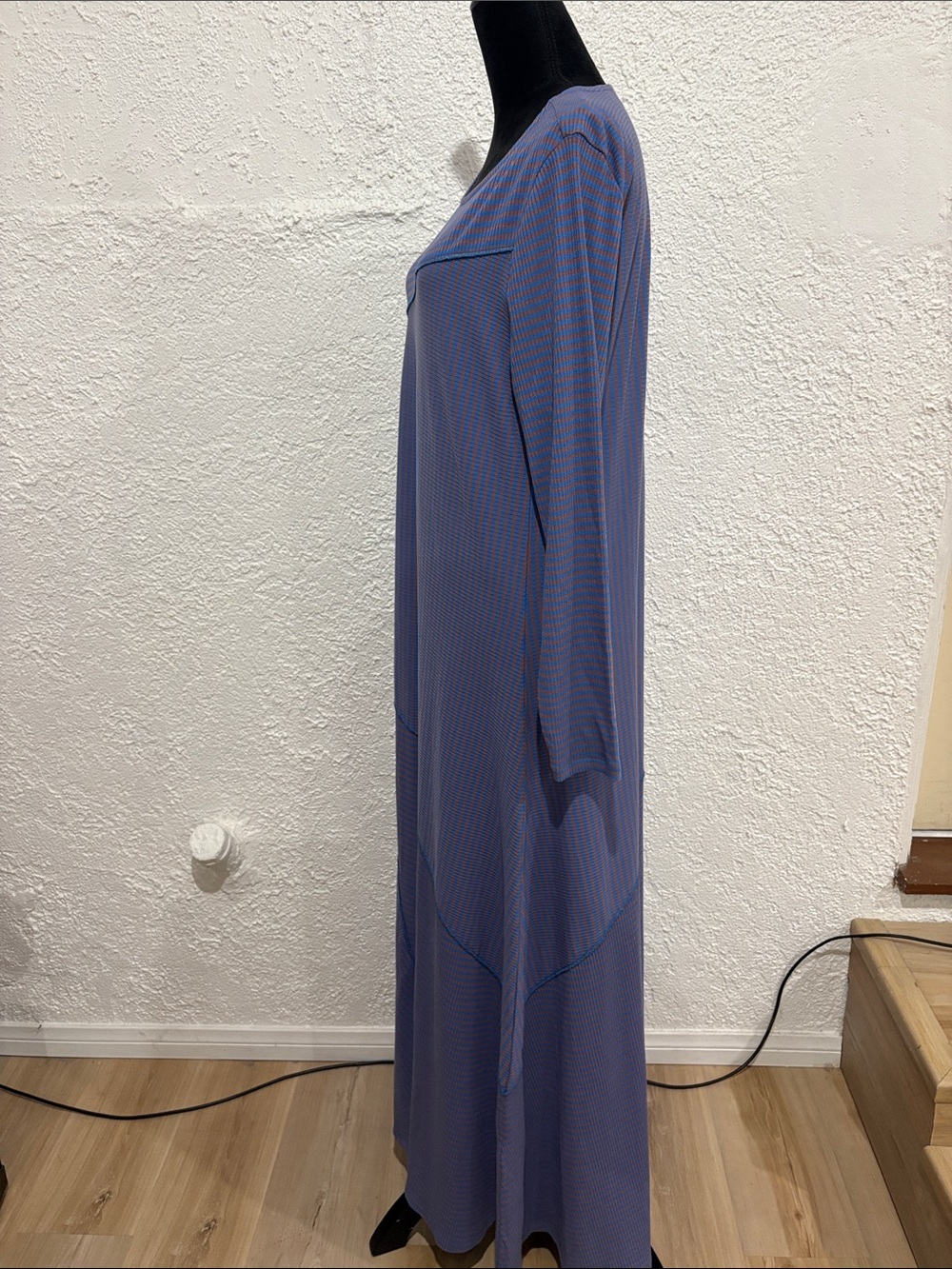 Soft Surroundings Asymmetrical Striped Midi Dress Size XL Riley Dress - Picture 10 of 10